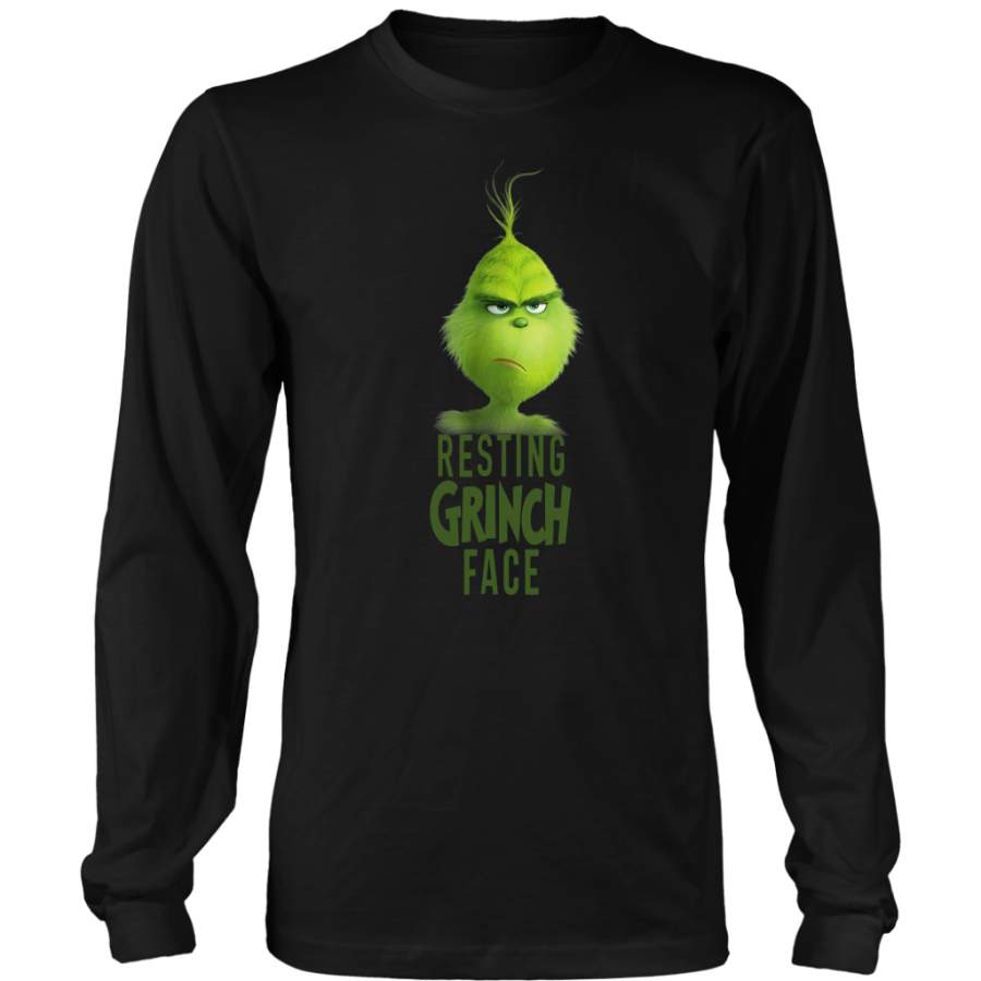 Dr. Seuss The Grinch Resting Grinch Face T-shirt - ReadingLLC