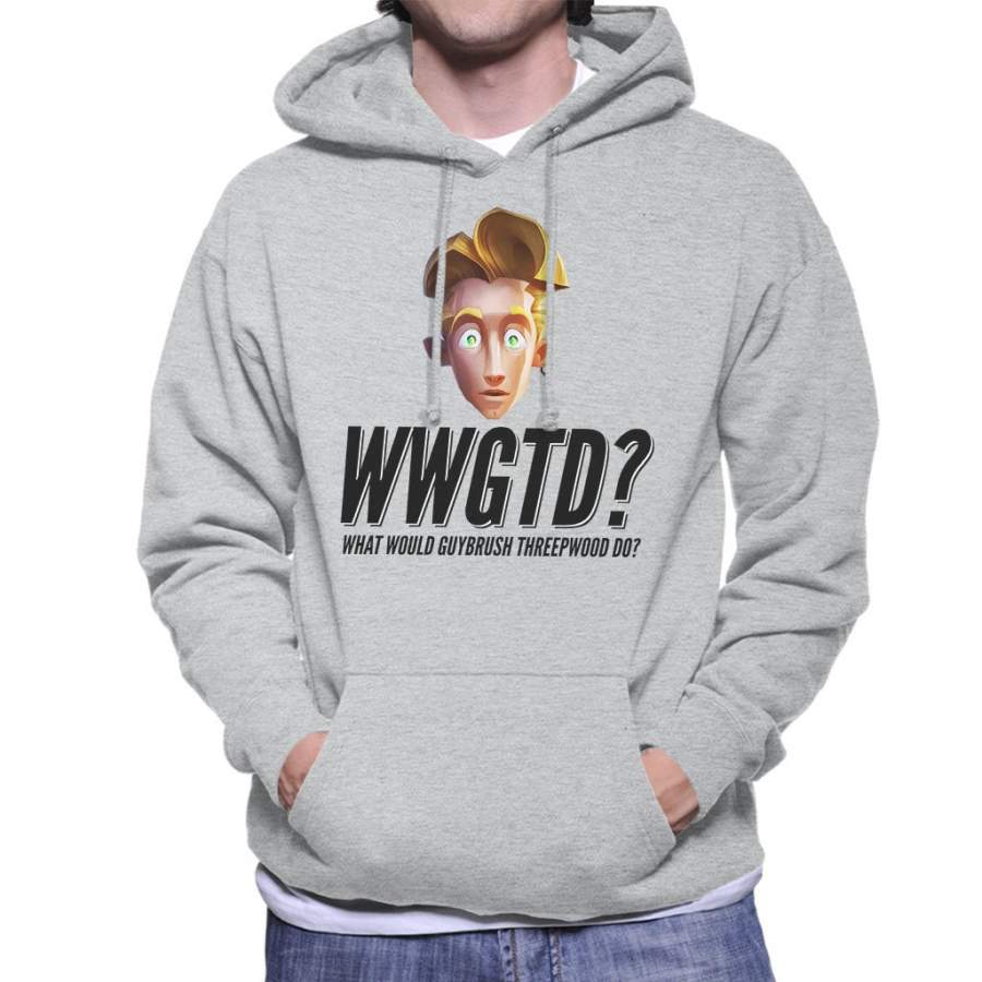 Monkey Island What Would Guy Threepwood Do Men’s Hooded Sweatshirt