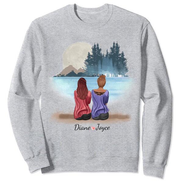 Personalised Best Friend Sweatshirt – Cute Best Friend Gift – Matching Best Friends Shirts