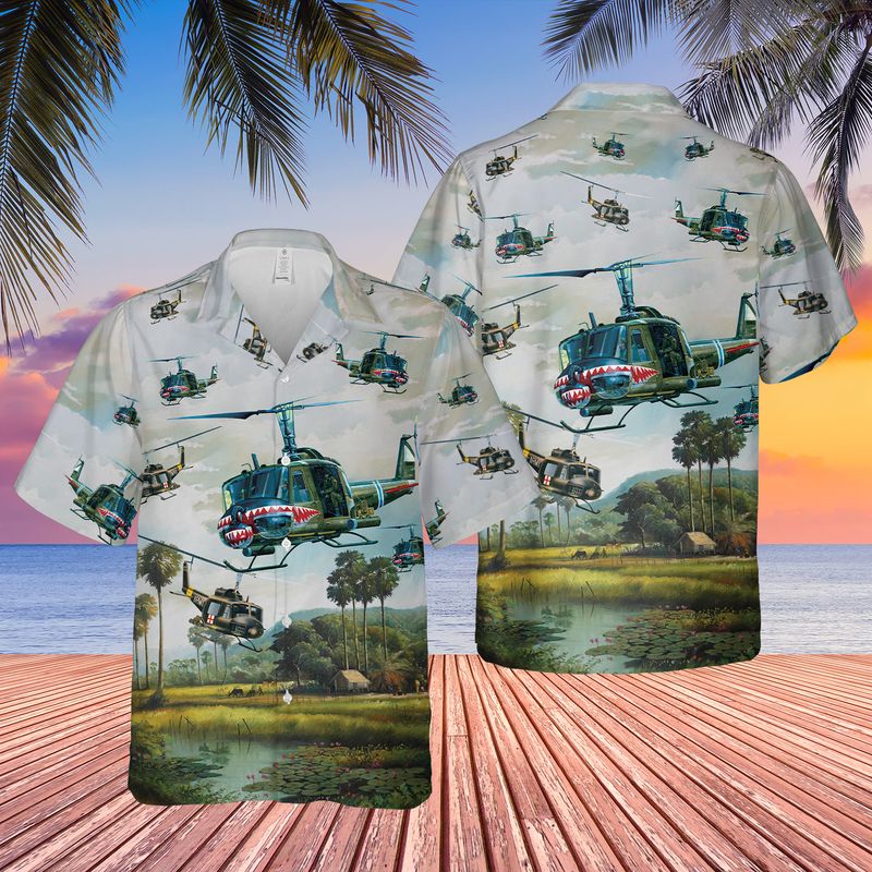 Us Army Iroquois Huey Hawaii Shirt Ha100914