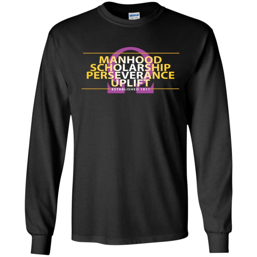 Omega Psi Que Dog – Principles 1911 Manhood Scholarship – LS Shirt, Hoodie, Sweatshirt – Teeever