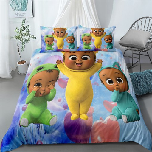 The Boss Baby 2 Duvet Cover Pillowcase Home Decor 3D Bedding Set 1403