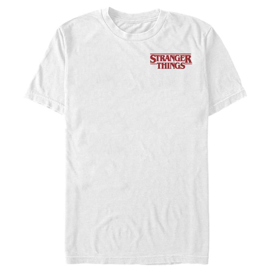 Stranger Things Men’s Bold Logo Badge  T Shirt