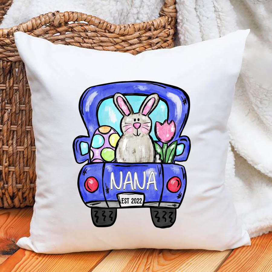 Nana Est Bunny Cute Easter Indoor Pillow