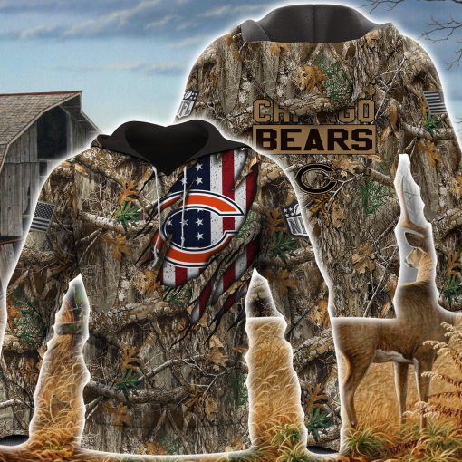 18-Chicago Bears– TShirt, Hoodie, Sweatshirt… Realtree Camo