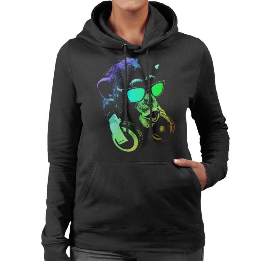 Monkey DJ Women’s Hooded Sweatshirt