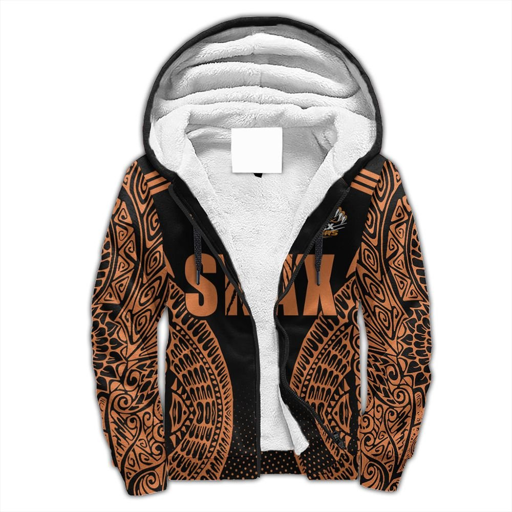 Alohawaii Clothing – Lae Snax Tigers Sherpa Hoodie Papuan Art Addi Style J10