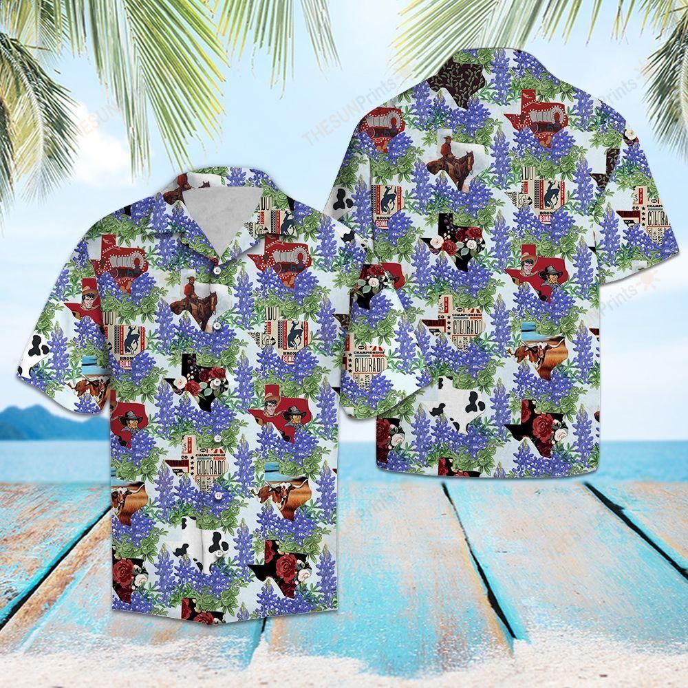 Texas Things Bluebonnet Hawaiian Shirt Ha4672