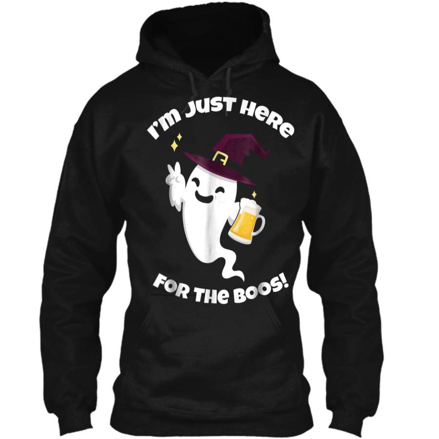 Halloween – I’m just here for the Boos! (Booze) Pullover Hoodie 8 oz ...