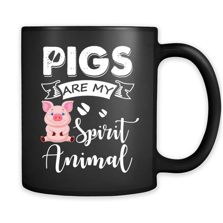 Pigs Are My Spirit Animal A – Full-Wrap Coffee Black Mug