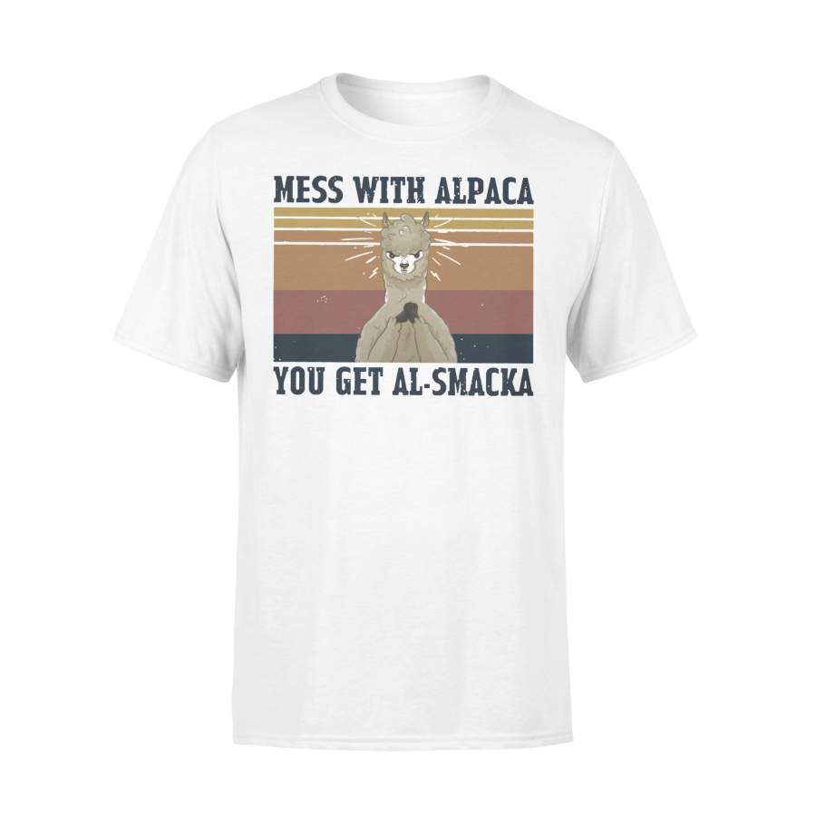 Mess With Alpaca You Get Alsmacka T-shirt