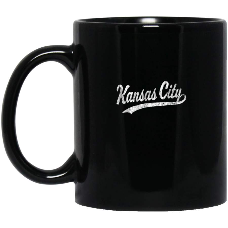 Kansas City KC Mug Vintage Baseball Sports Script