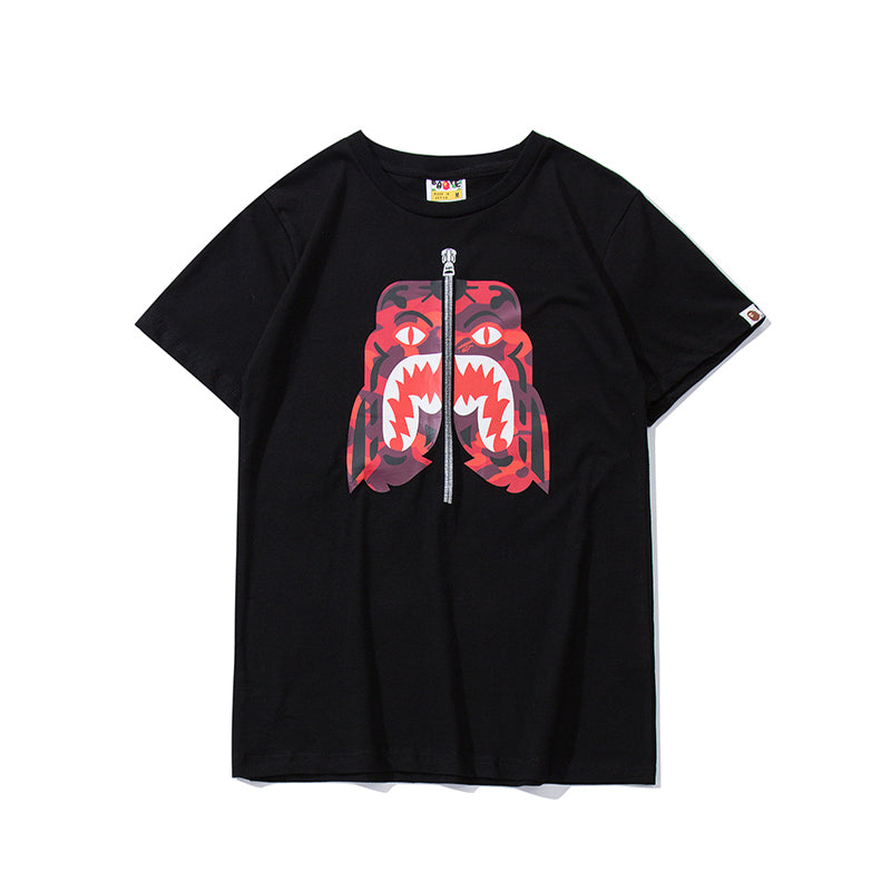 Bape Color Camo Tiger Classic Cotton T Shirt 712