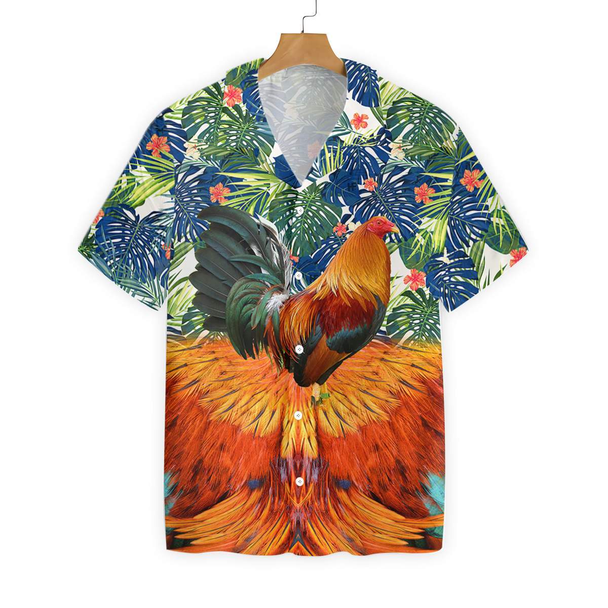 Rooster All Over Printed Hawaiian Chicken Lover Shirt For Men Women Ha62301