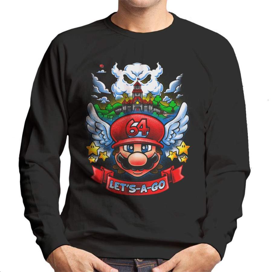 Super Mario 64 Tribute Colour Men’s Sweatshirt