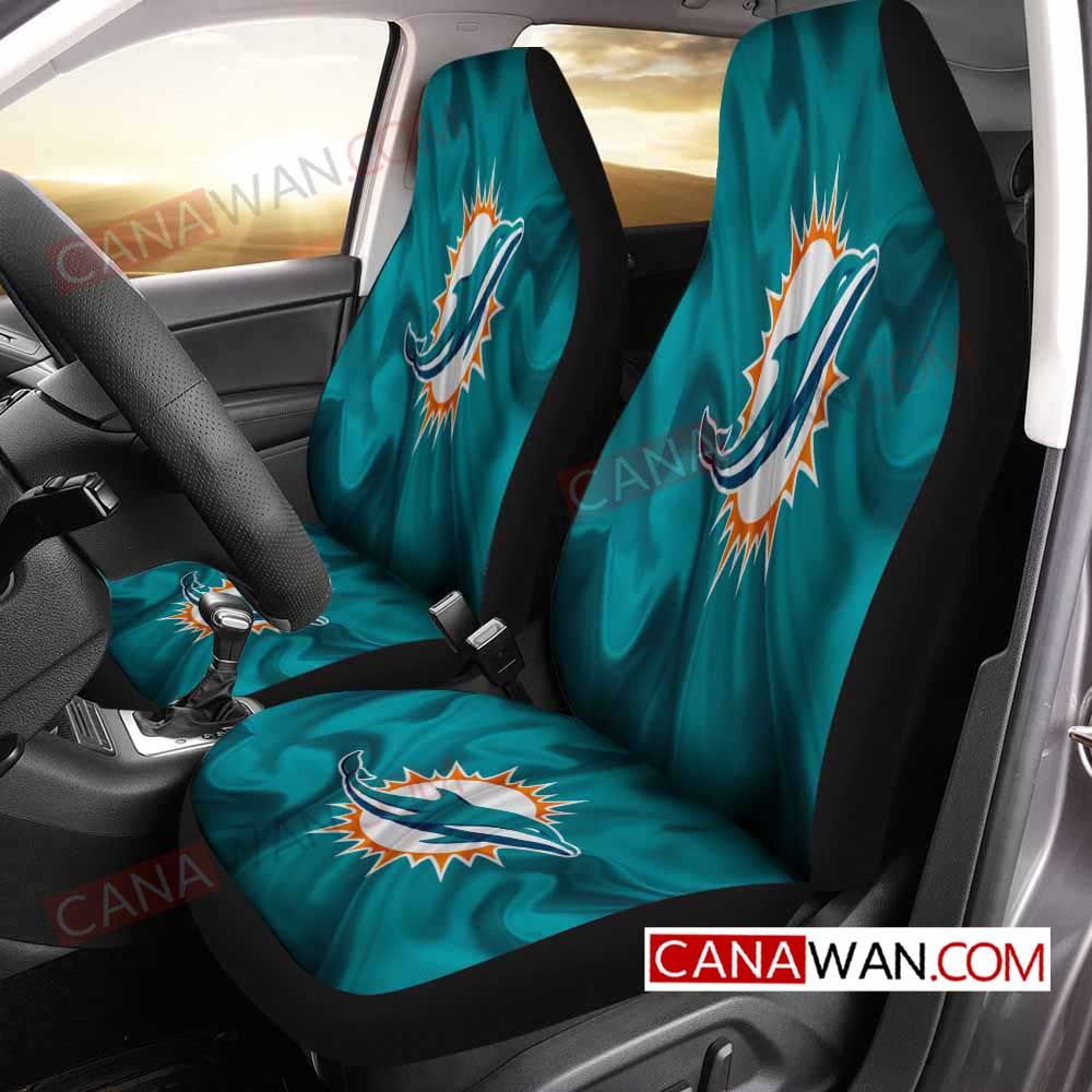 Miami Dolphins Style019 3D Customized Personalized Car Seat Cover