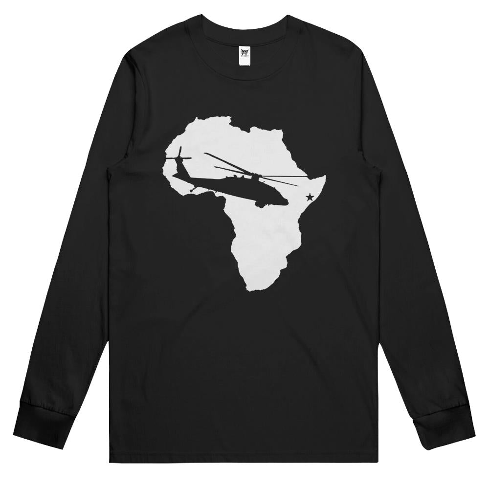 Somalia Veteran Operation Restore Hope White Ink Long Sleeve T Shirts