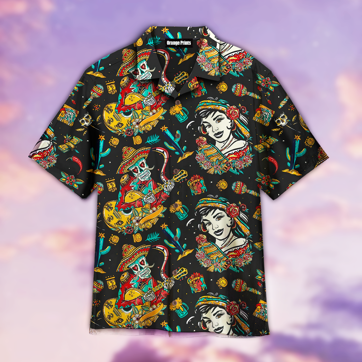 Mexico Traditional Tattooing Style Aloha Hawaii Shirts For Men Women Ha7131