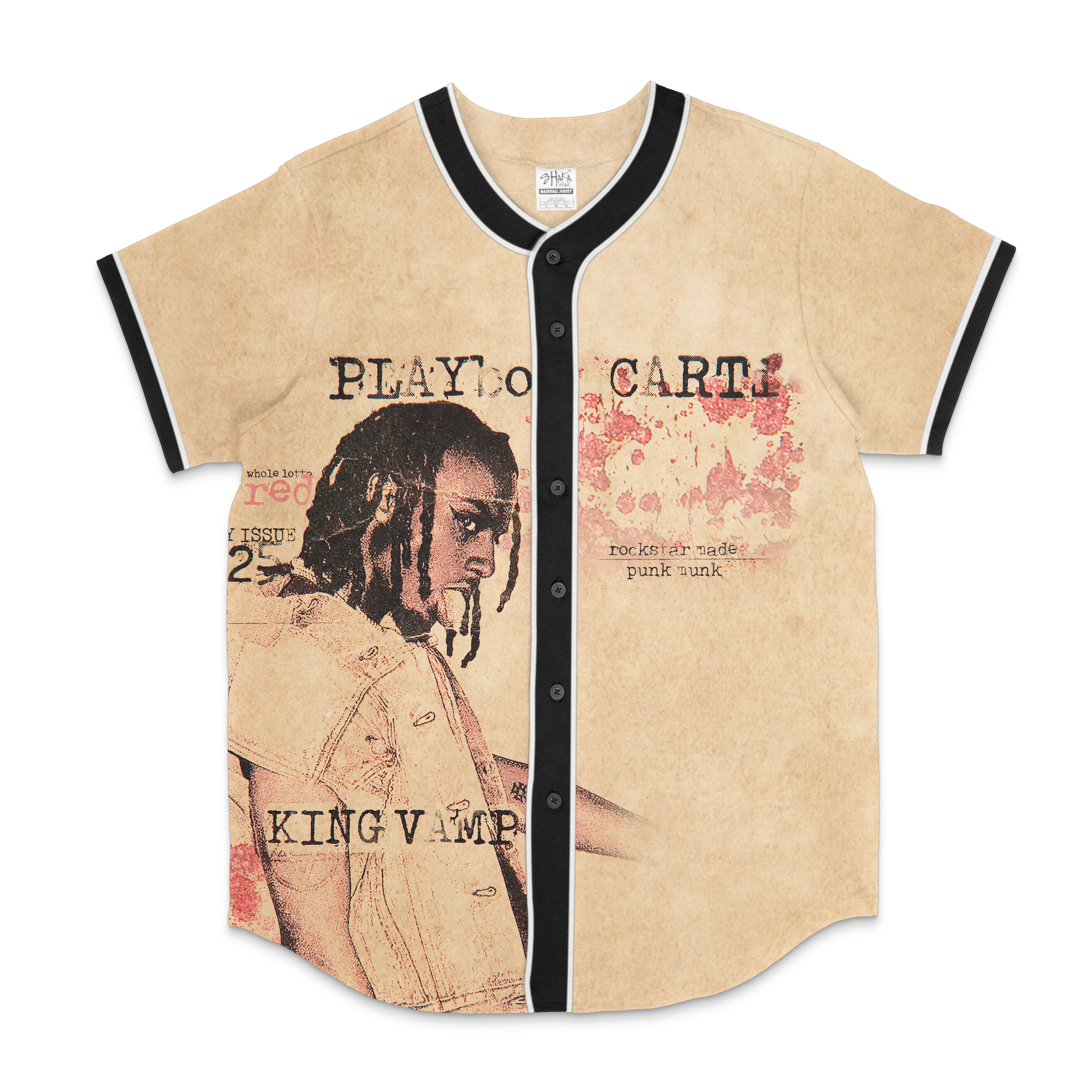 Playboi Carti Rapper King Vamp Song Poster Baseball Jersey