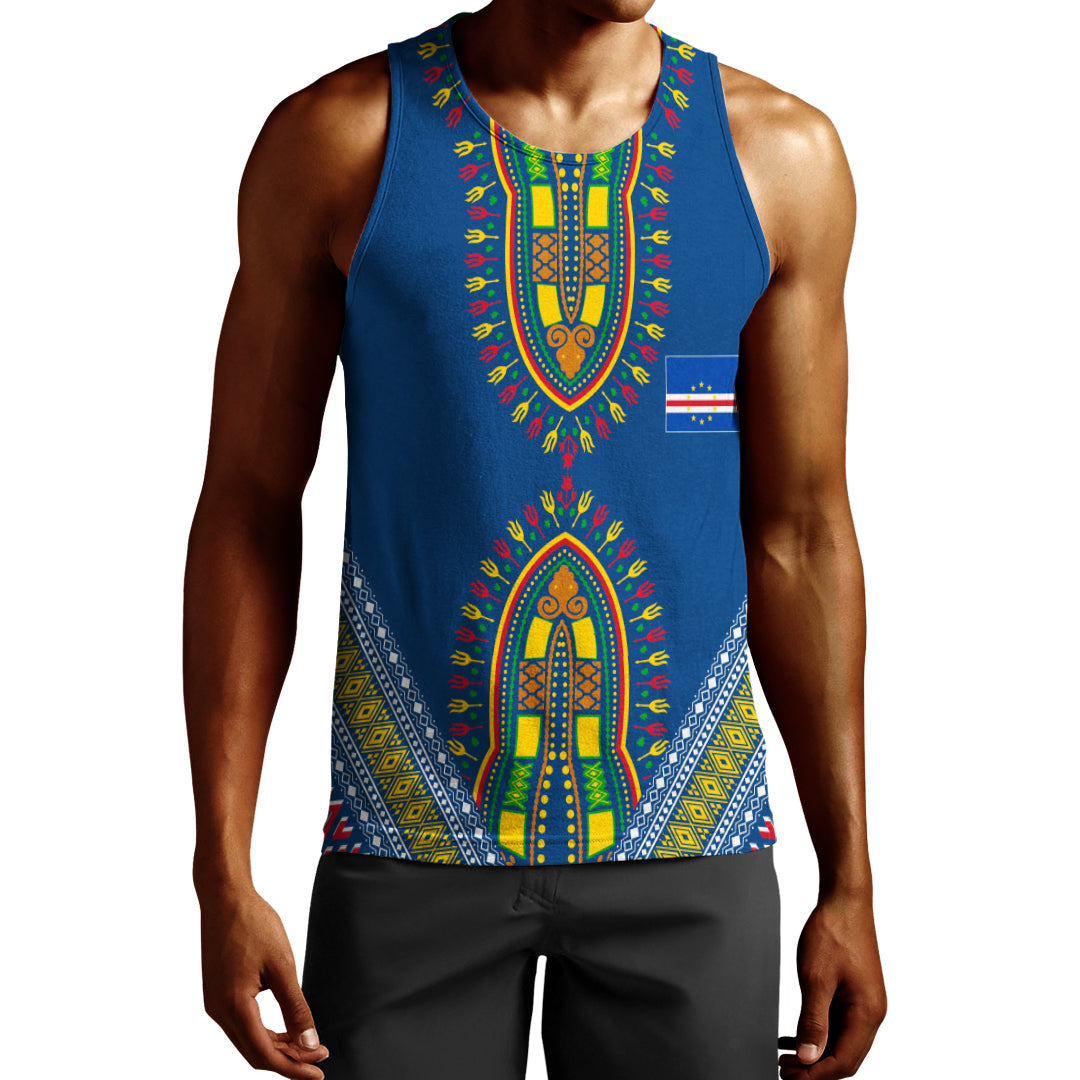 Kabu Verdi Dashiki Design Men Tank Top – Proud Cape Verdean Lt7