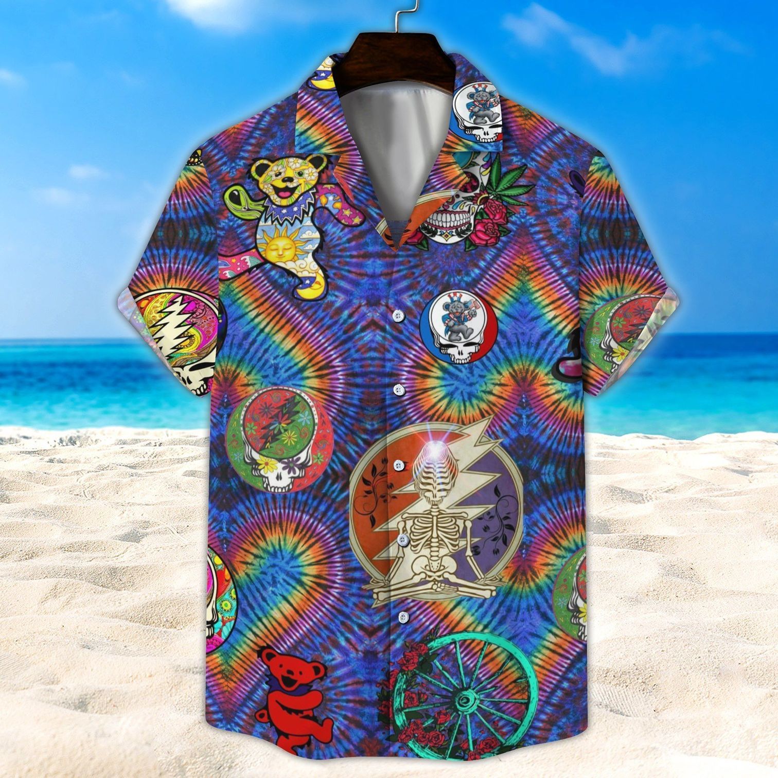 Hippies Blue Awesome Design Unisex Hawaii Shirt For Men And Women Ha63863