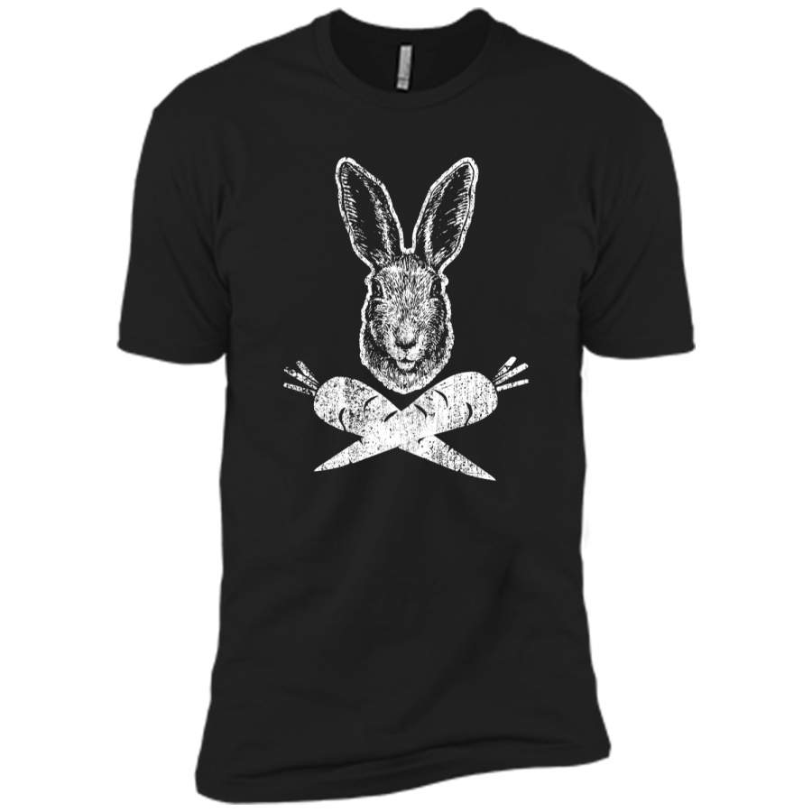 Bunny Skull And Crossbones Hip Easter T-Shirt Next Level Premium Short Sleeve Tee