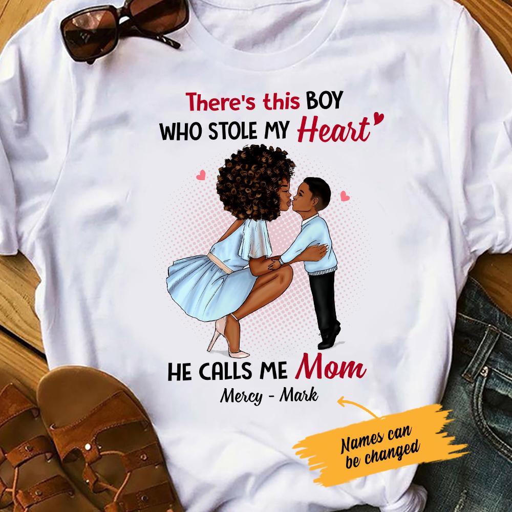 Personalized Bwa Mom There This Boy T Shirt