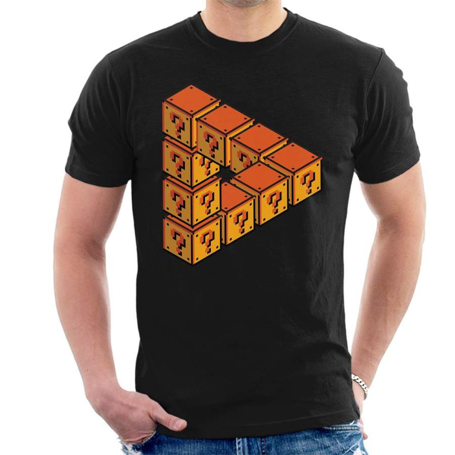 Forever Flatforming Mario Question Blocks Men’s T-Shirt