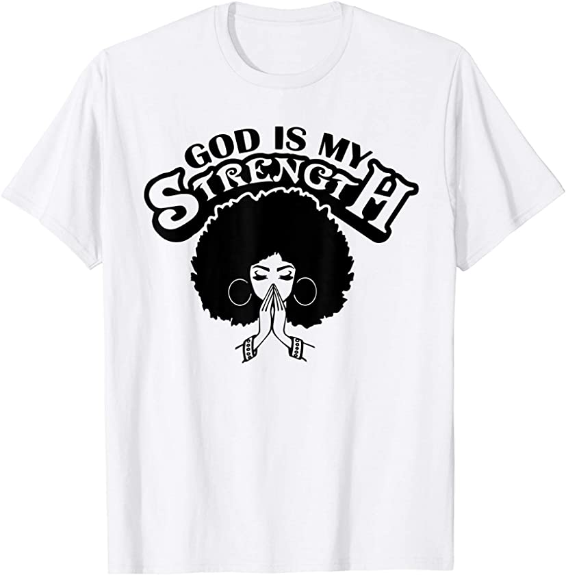 Black Queen Christian African American Melanin Ladies Gift T-Shirt