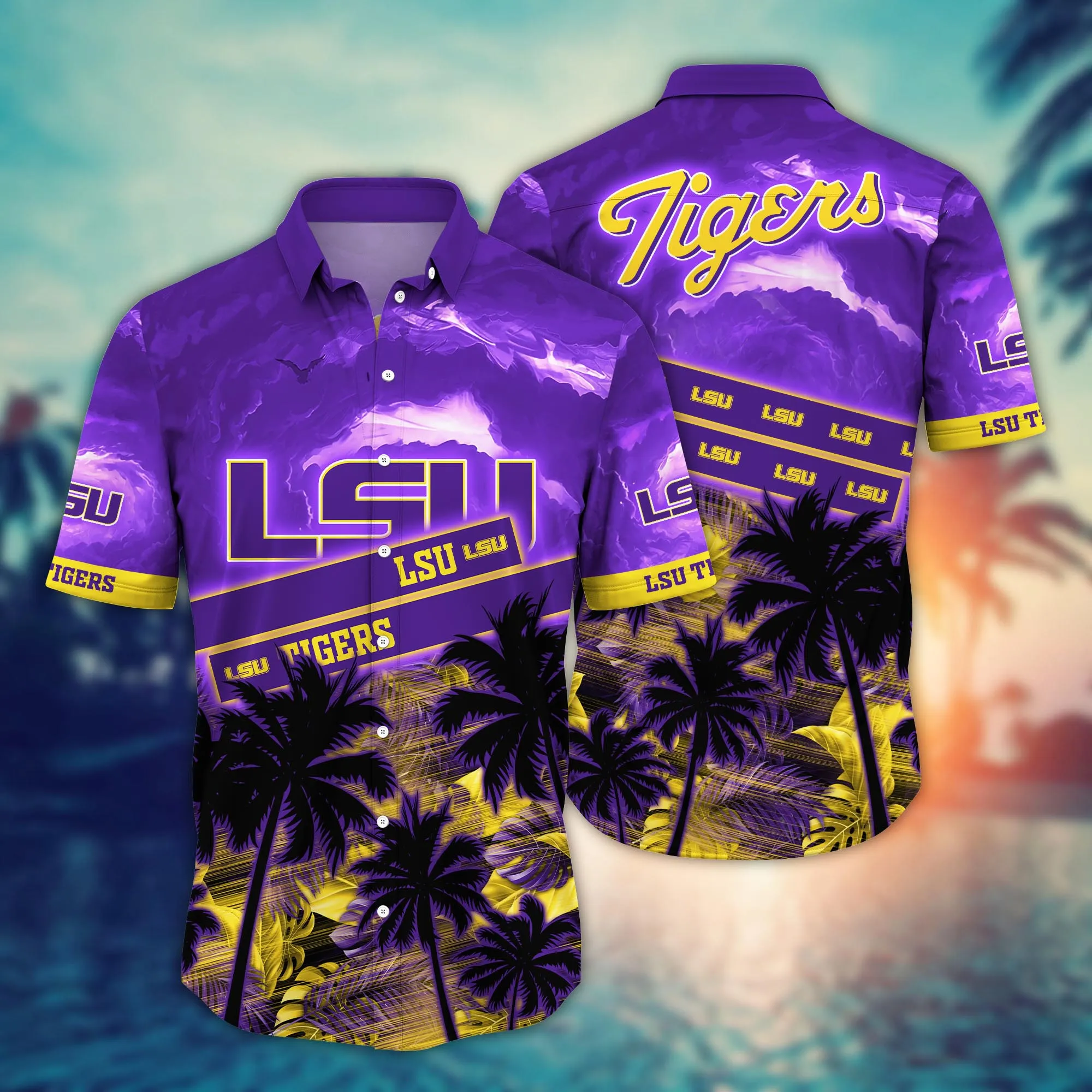 Lsu Tigers NCAA Hawaiian Shirt Tropical Aloha Shirt