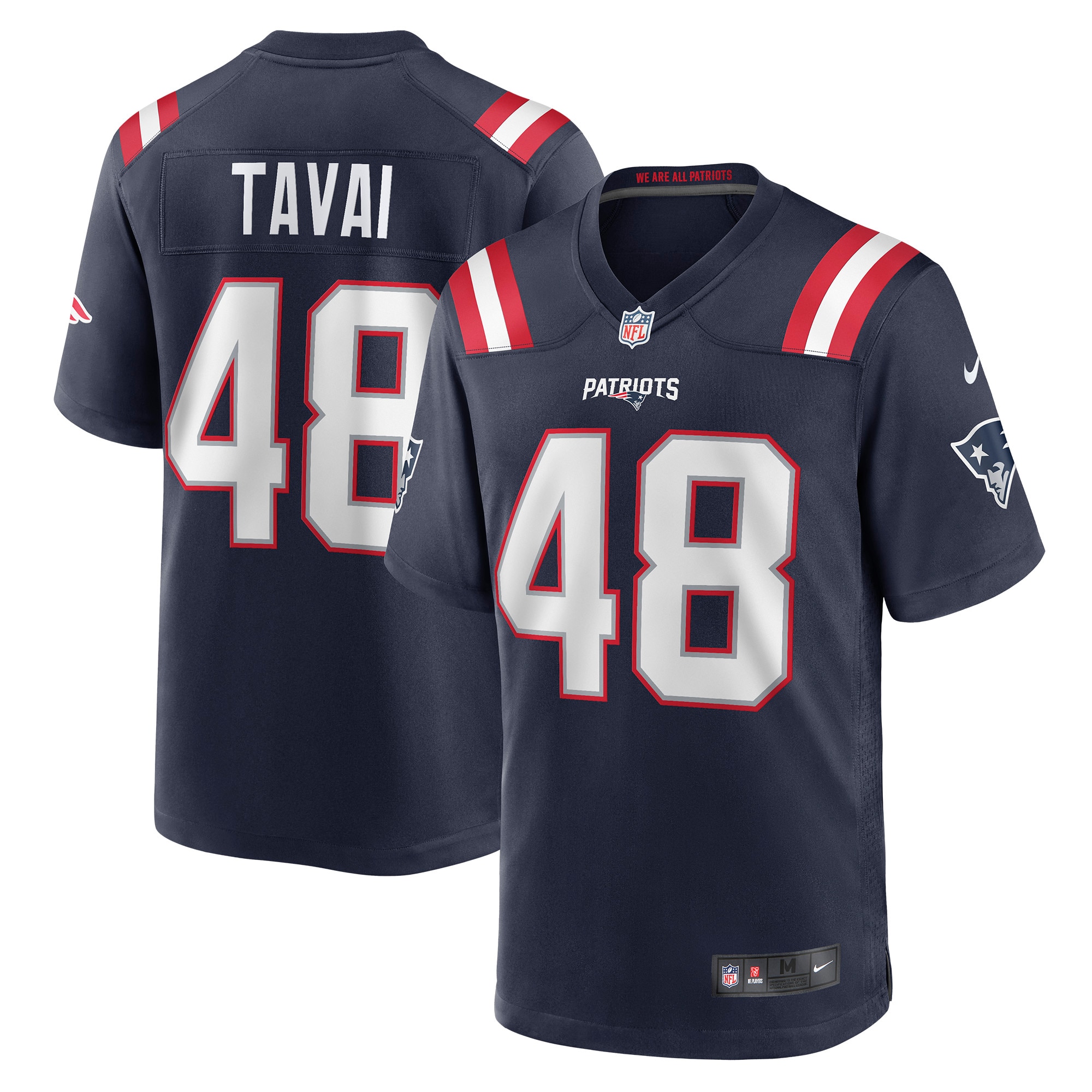 Jahlani Tavai New England Patriots Game Player Jersey – Navy