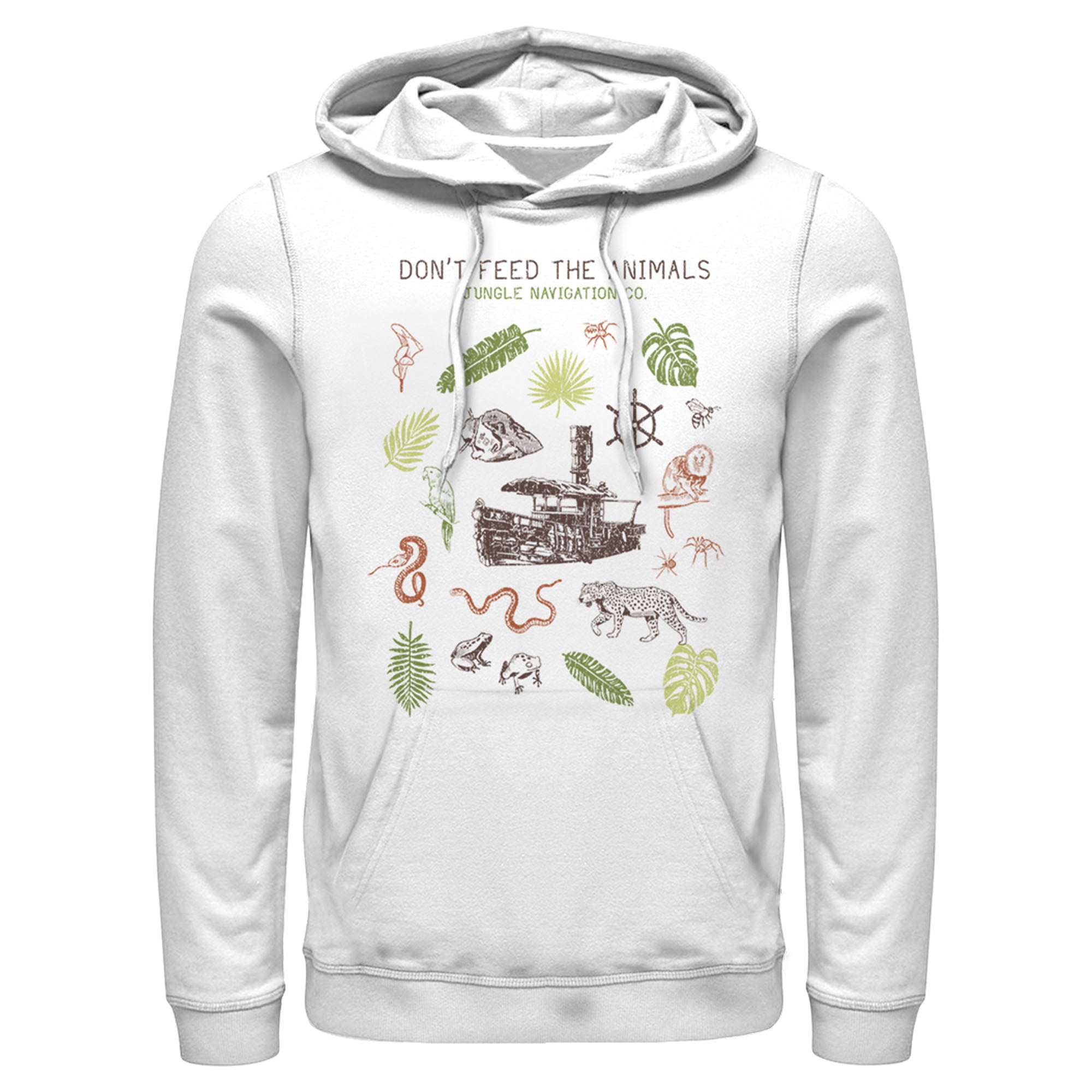 Jungle Cruise Men’S Don’T Feed The Animals  Pull Over Hoodie