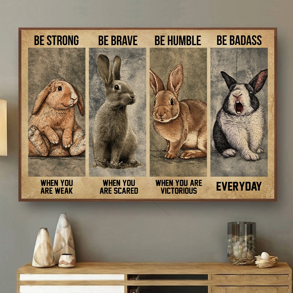 Strong When You Are Weak Rabbit Horizontal Poster Ph232852