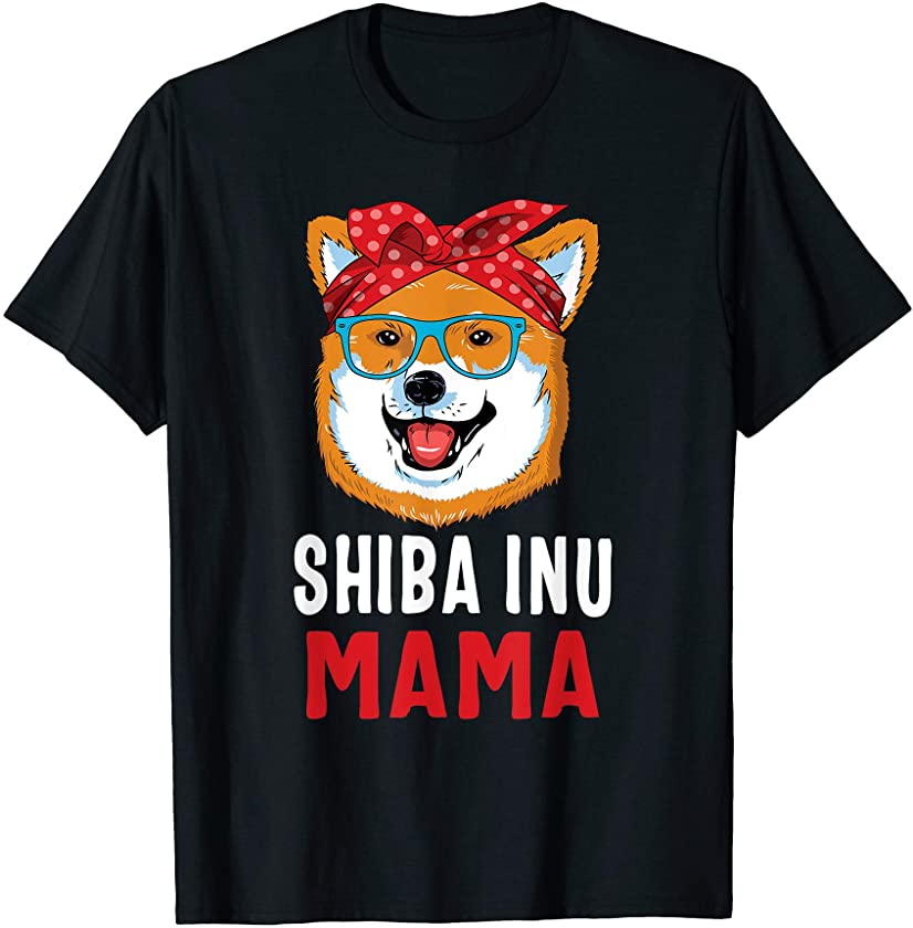 Shiba Inu Mama Puppy Mom Dog Mama Lover Gift T-Shirt