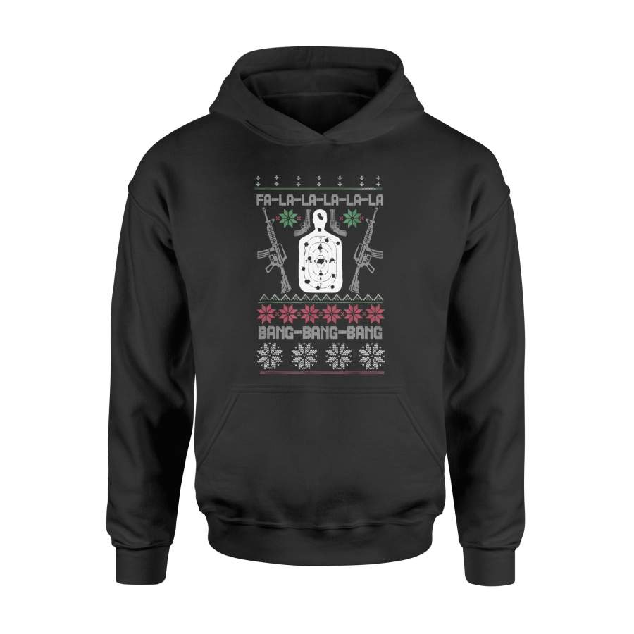 Bang Bang AR-15 Gun Point Cool Christmas Gift Ugly T-Shirt – Standard Hoodie