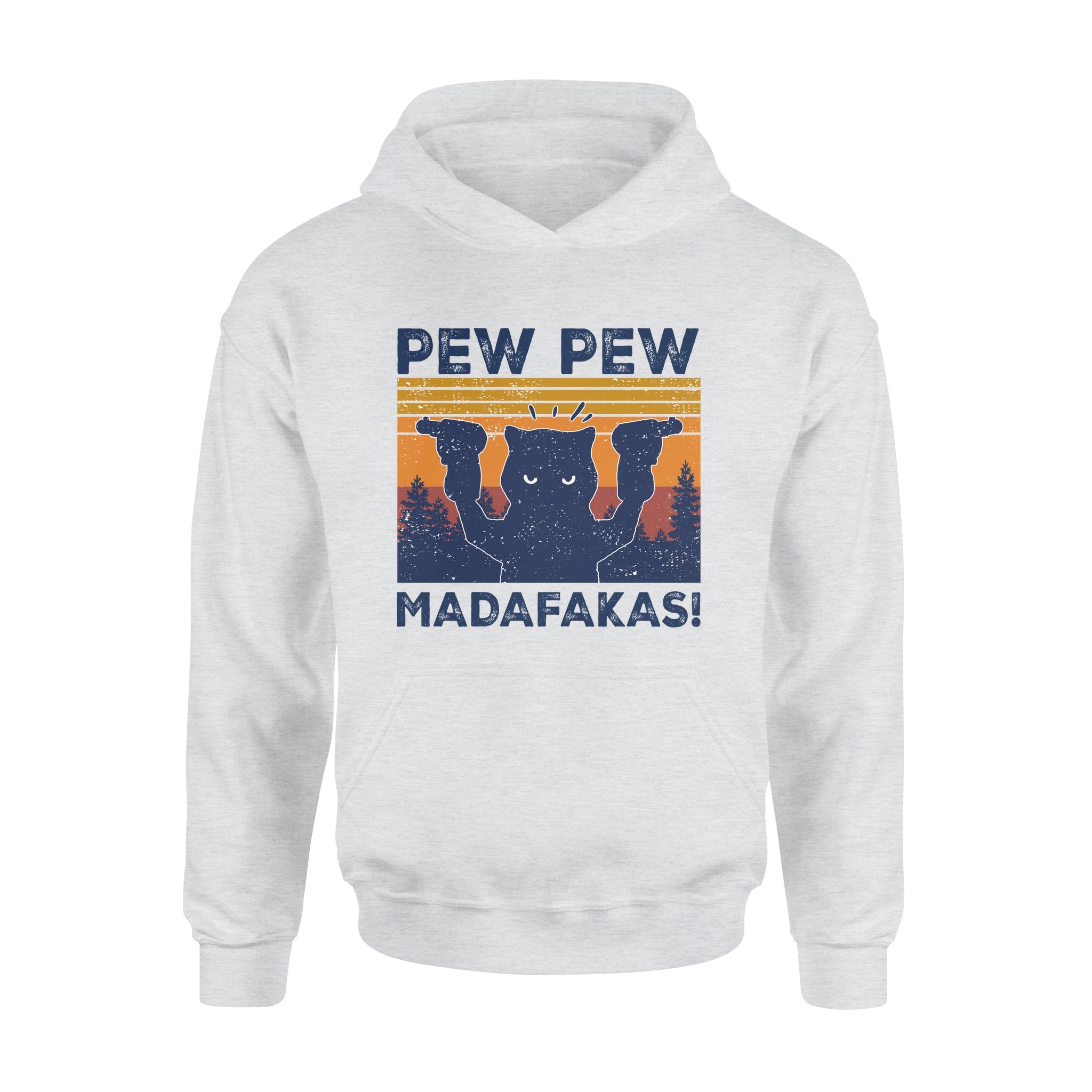 Cat Pew Pew Madafakas Funny – Premium Hoodie