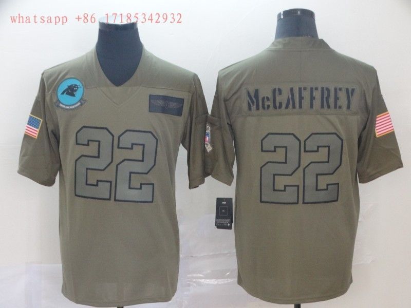 Carolina Panthers Christian Mccaffrey #22 NFL 2020 Camo Jersey Jersey