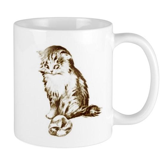 Vintage Kitten Mug