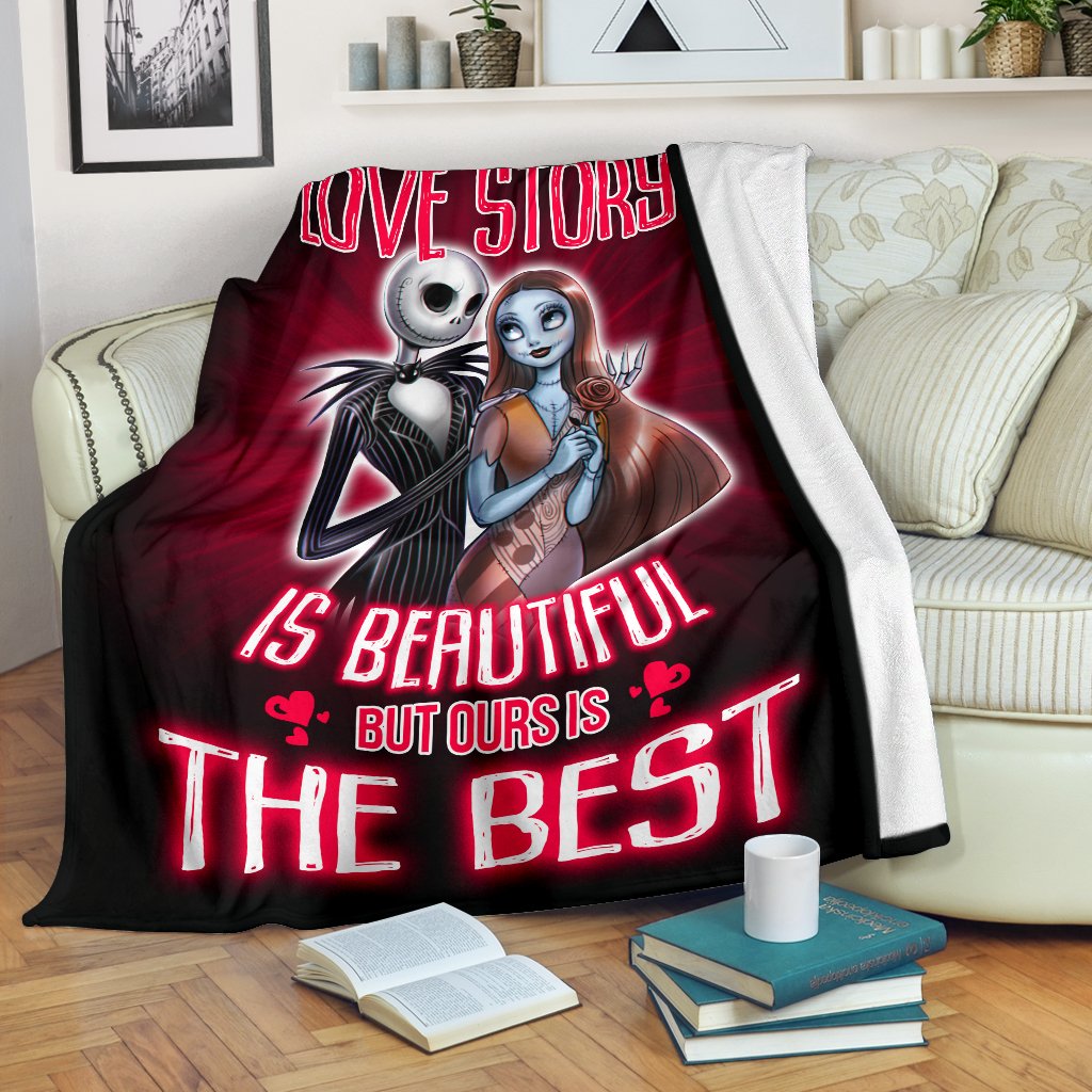 Jack Skellington And Sally Premium Blanket 6