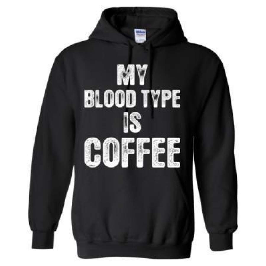 AGR My Blood Type Is Coffee – Heavy Blend™ Hooded Sweatshirt