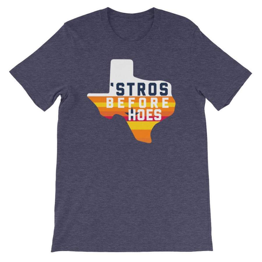 Houston Astros Inspired Stros Before Hoes Unisex T-Shirt