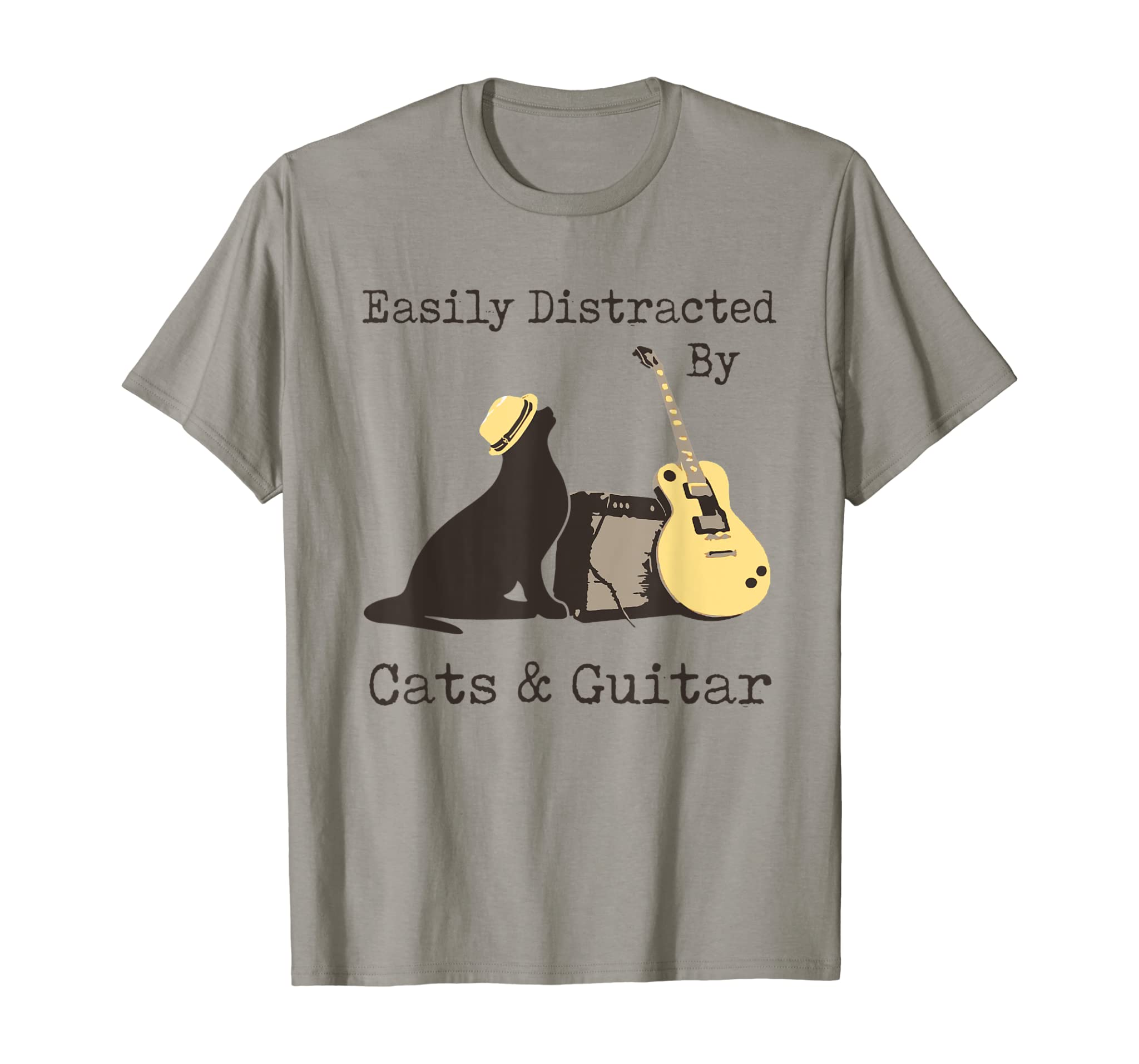 Easily distracted by cats and guitar shirt