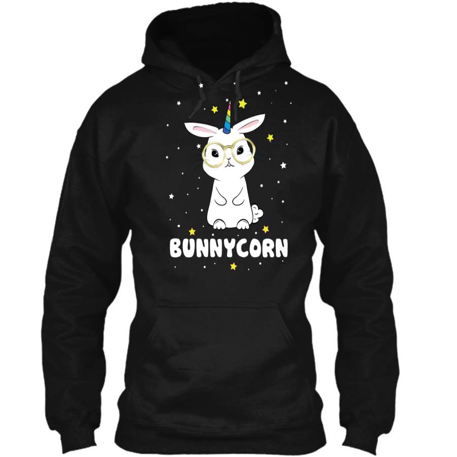 Bunnycorn! Funny Unicorn Easter Bunny T-Shirt Pullover Hoodie 8 oz