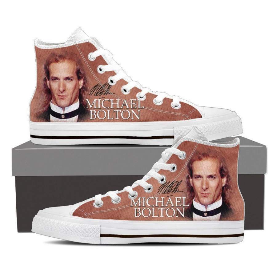 Michael Bolton Mens High Top Sneakers