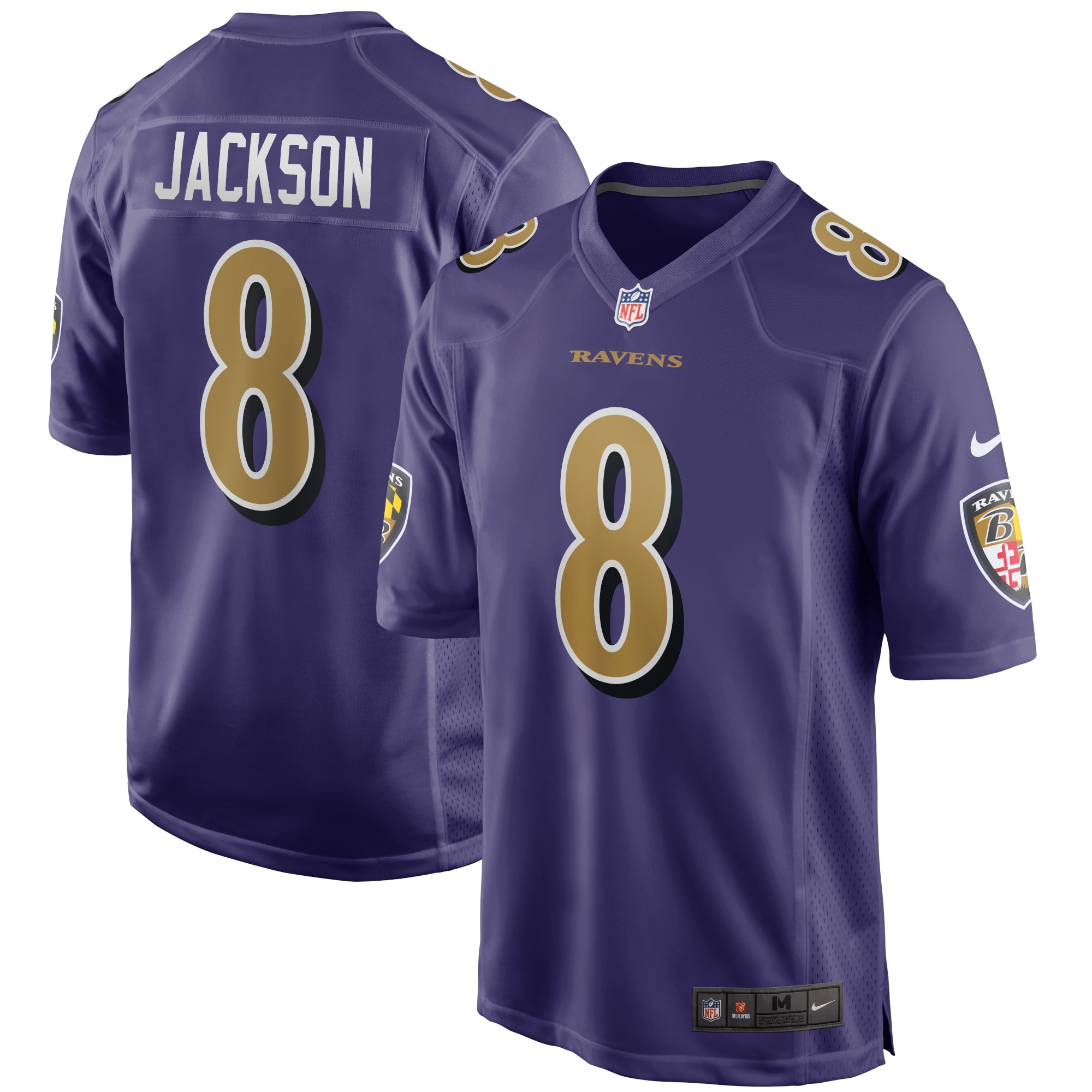 Lamar Jackson Baltimore Ravens Alternate Game Jersey – Purple