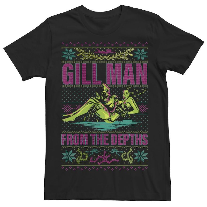 Universal Monsters Christmas Gill Man From The Depths Shirt