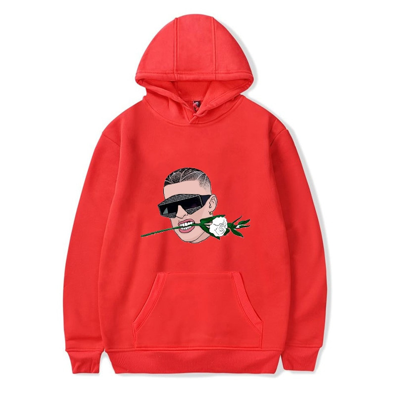 Bad Bunny Merch Bad Bunny Flower Hoodie