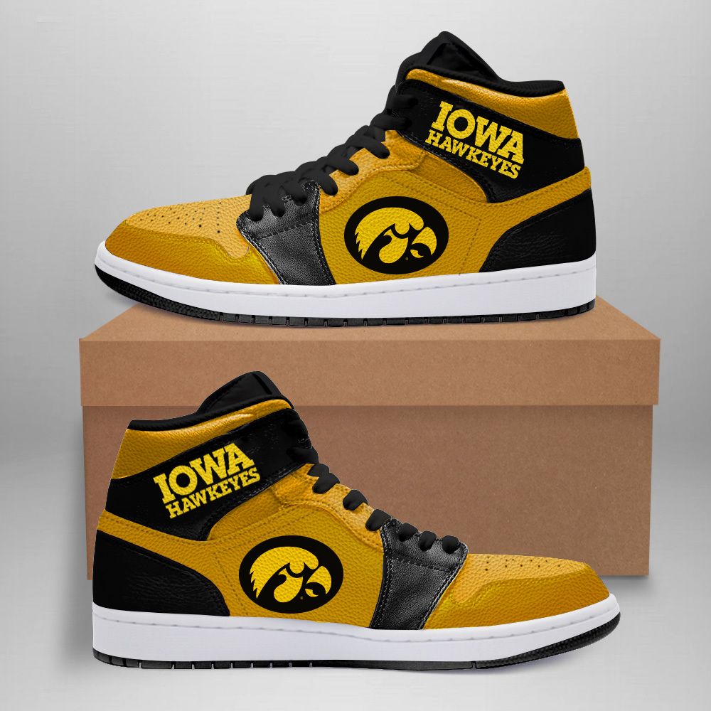 Iowa Hawkeyes Black Air Jordan Sneakers Shoes