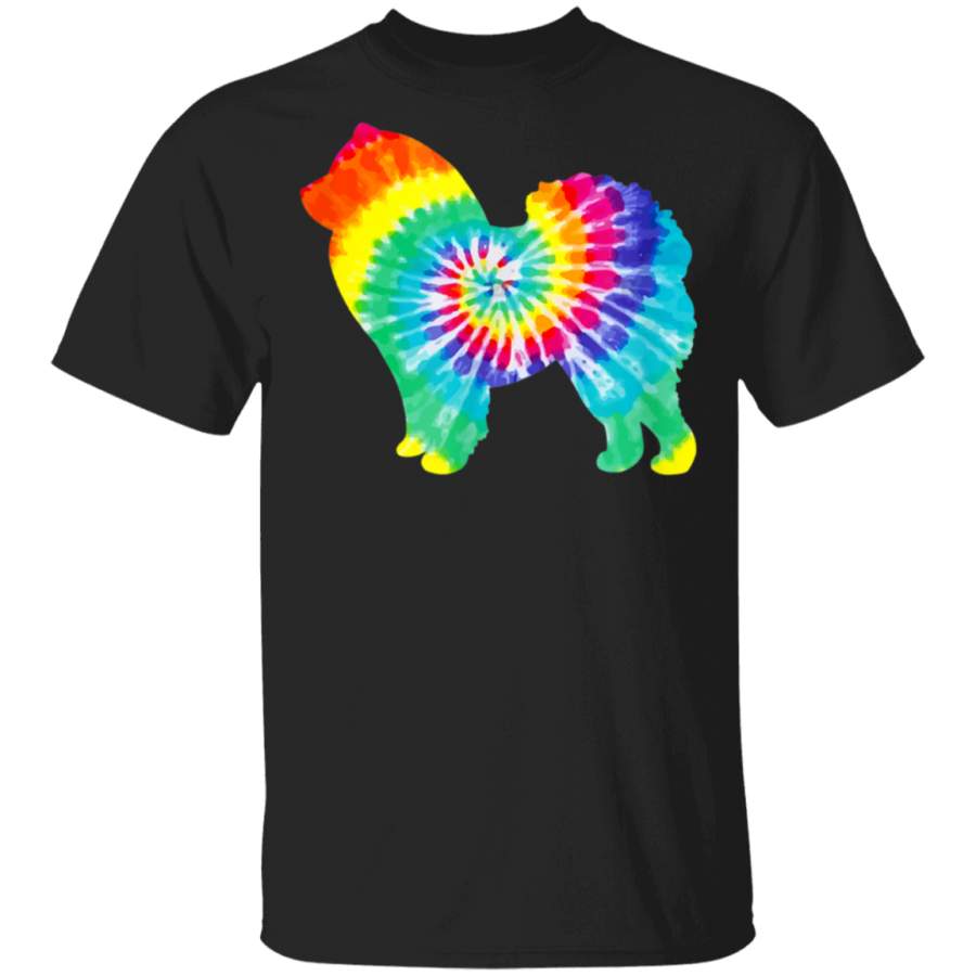 Tie Dye Chow Chow  Hippie Dog Mom Retro Gift TShirt