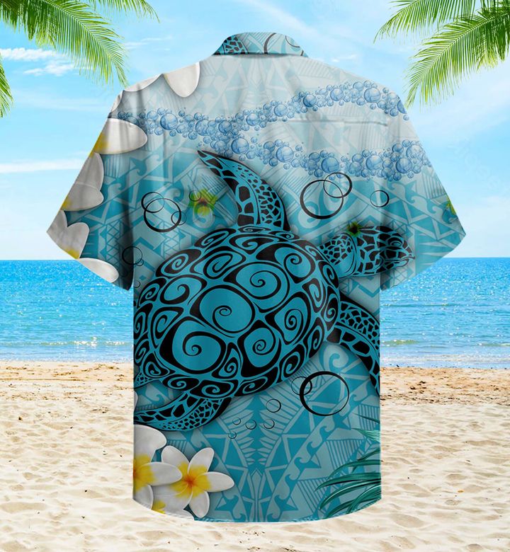 Hibiscus Turtle Green Hawaii Shirt Ha110129